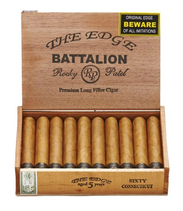 A box of Rocky Patel The Edge Connecticut Howitzer cigars