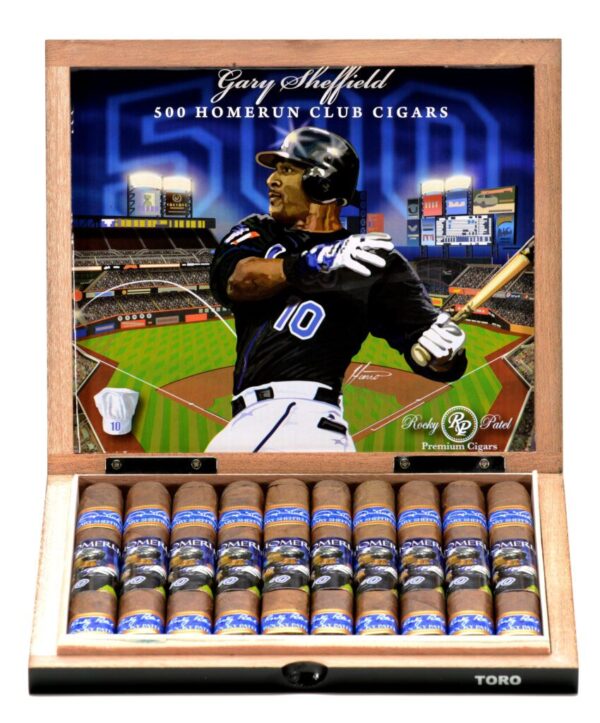 A box of 10 Rocky Patel HR500 by Gary Sheffield Cigars cigars