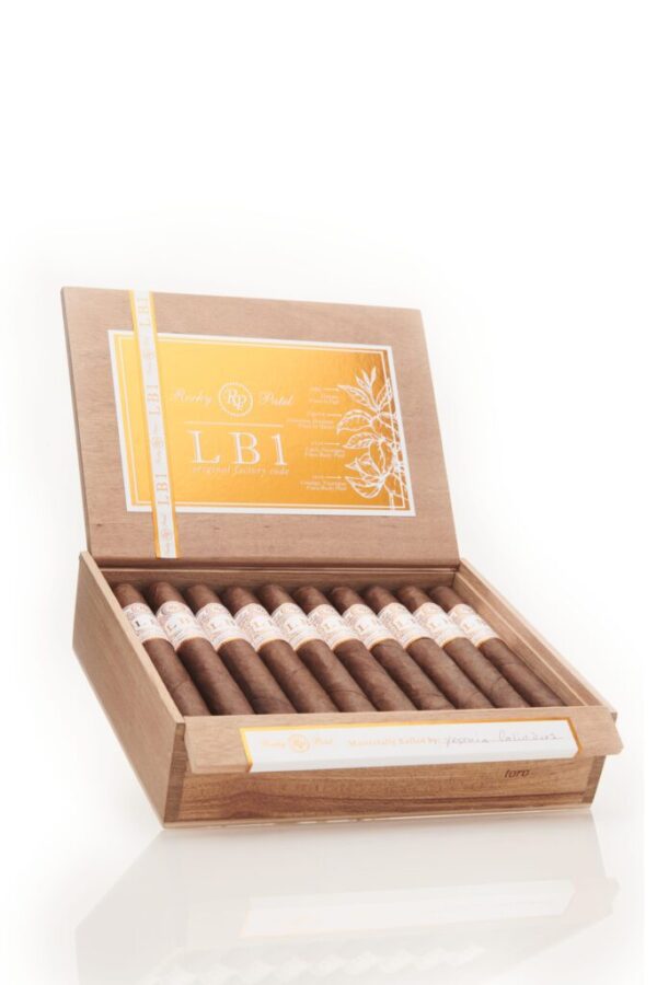 A box of 20 Rocky Patel LB1 Corona cigars