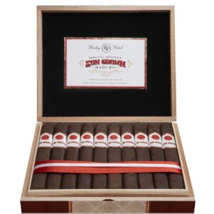 A box of Rocky Patel Special Reserve Sun Grown Maduro Sixty cigars