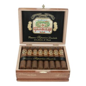 A box of Arturo Fuente Don Carlos Belicoso cigars